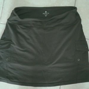 Athleta dark brown pocketed skorts